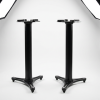 MS-90/36B 36 Inches Studio Monitor Stands - Black Finish — Studio Shot