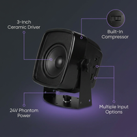 NSPA Nano Spot Personal Monitor Speaker, Black — infographic