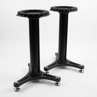 Studio Monitor Stands Built for Professional Setup, 36 Inch Height, Cable Management, Acoustic Foam — Studio Shot