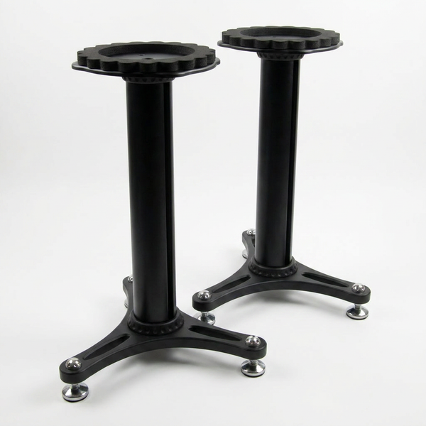 Studio Monitor Stands Built for Professional Setup, 36 Inch Height, Cable Management, Acoustic Foam — Studio Shot