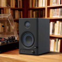 4'' Studio Monitors, 60W Active Monitor Speaker, Bluetooth Bookshelf Speaker with HDMI ARC, USB-C, TRS, RCA, Aux In, EQ & Music/Monitor Mode, for Music Production, Desktop Computer,Mf01