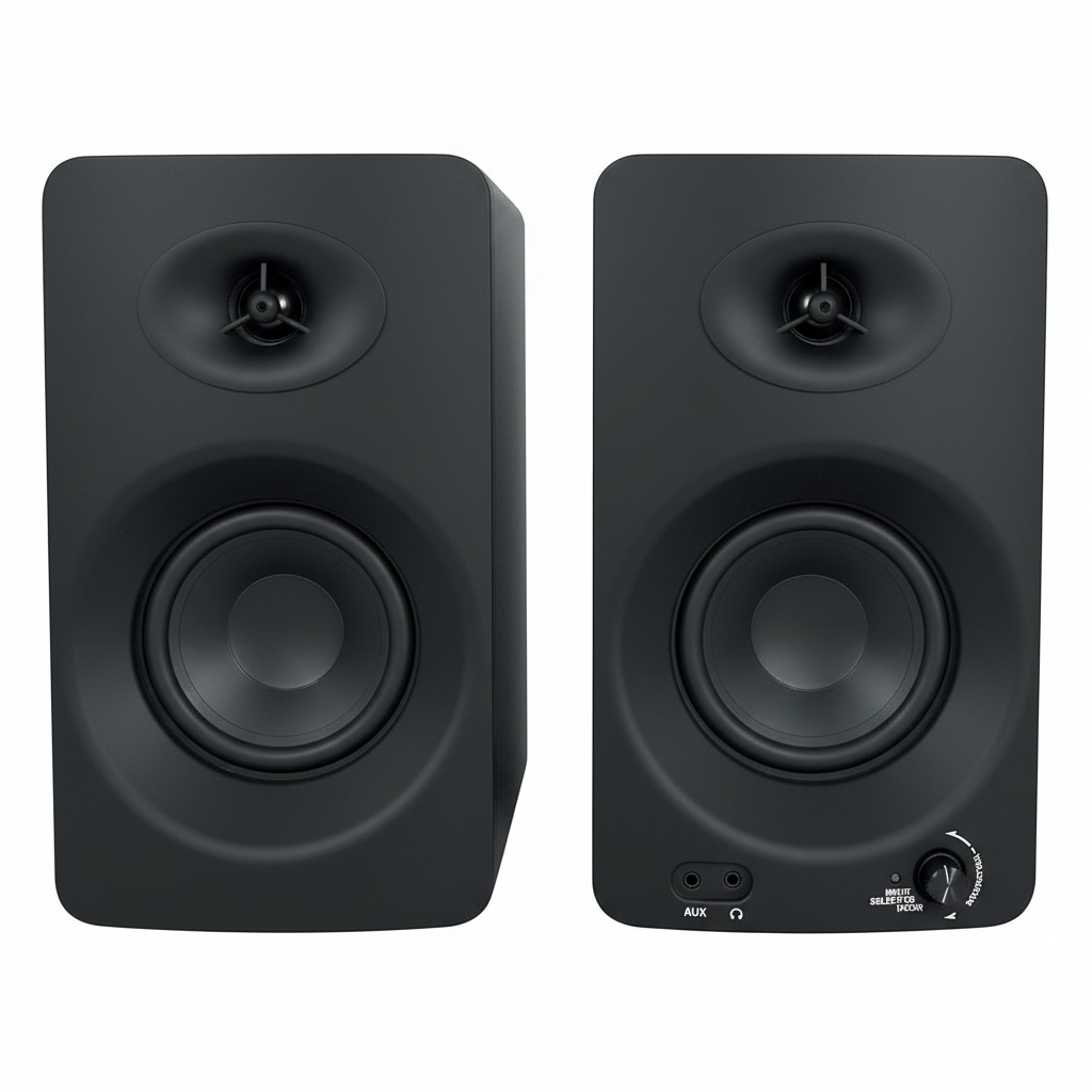 ASM4 Powered Studio Monitor Speakers, Pair