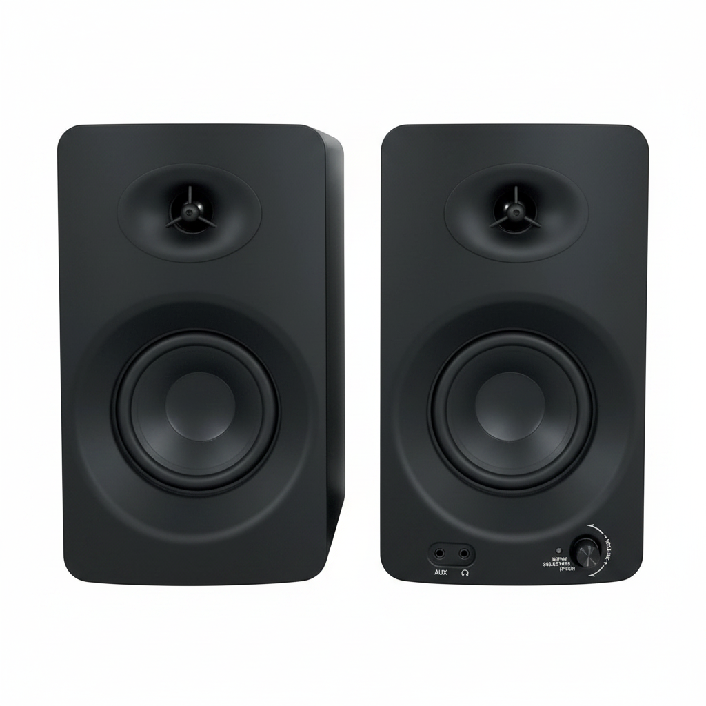 ASM4 Powered Studio Monitor Speakers, Pair